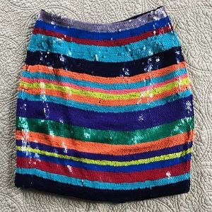 stunning sequin mini skirt